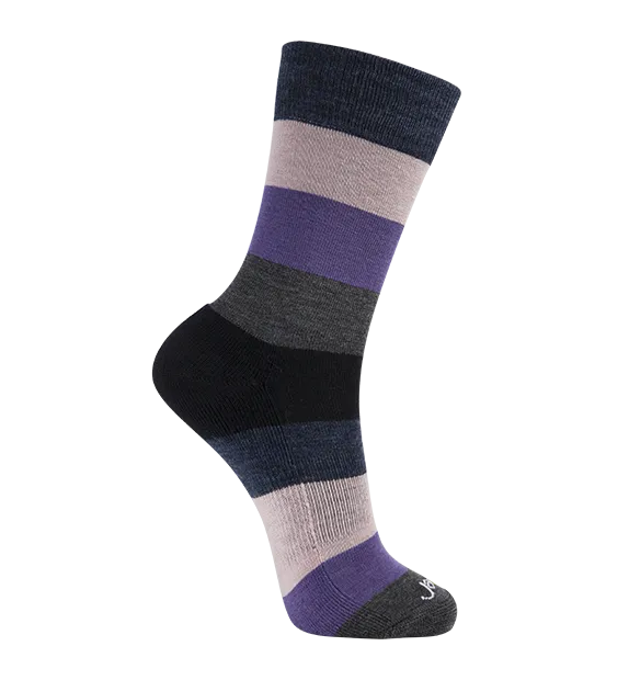 78% Rich Merino Wool Everyday Crew Socks -Colorblock