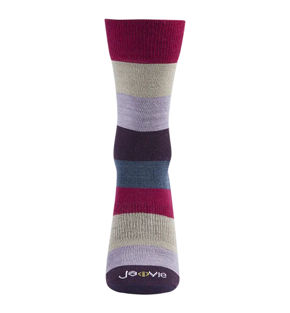78% Rich Merino Wool Everyday Crew Socks -Colorblock