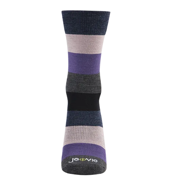 78% Rich Merino Wool Everyday Crew Socks -Colorblock
