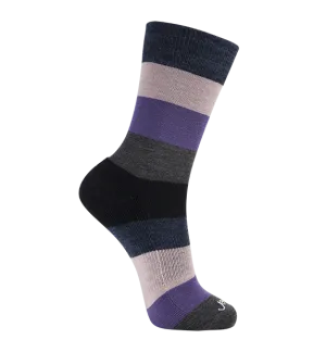 78% Rich Merino Wool Everyday Crew Socks -Colorblock