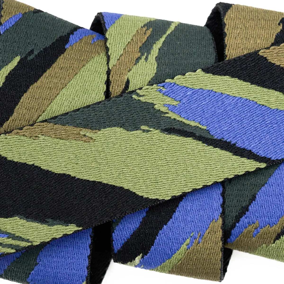 Arcade Brushstroke Belt - Black/Cobalt