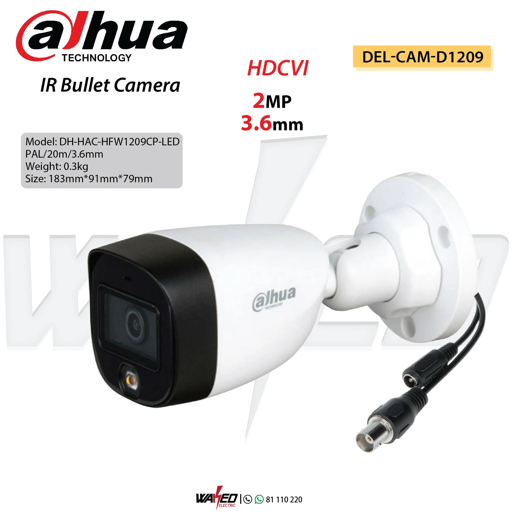 Dahua DH-HAC-HFW1209CP-LED Day/Night Color Camera