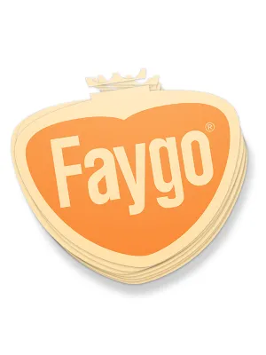 Faygo Retro Logo Sticker - Orange