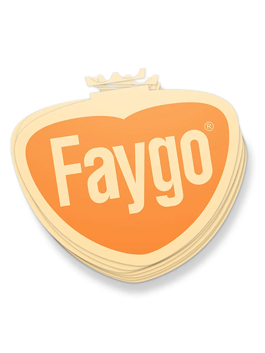 Faygo Retro Logo Sticker - Orange