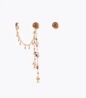 Hama Agate Chain Earcuff