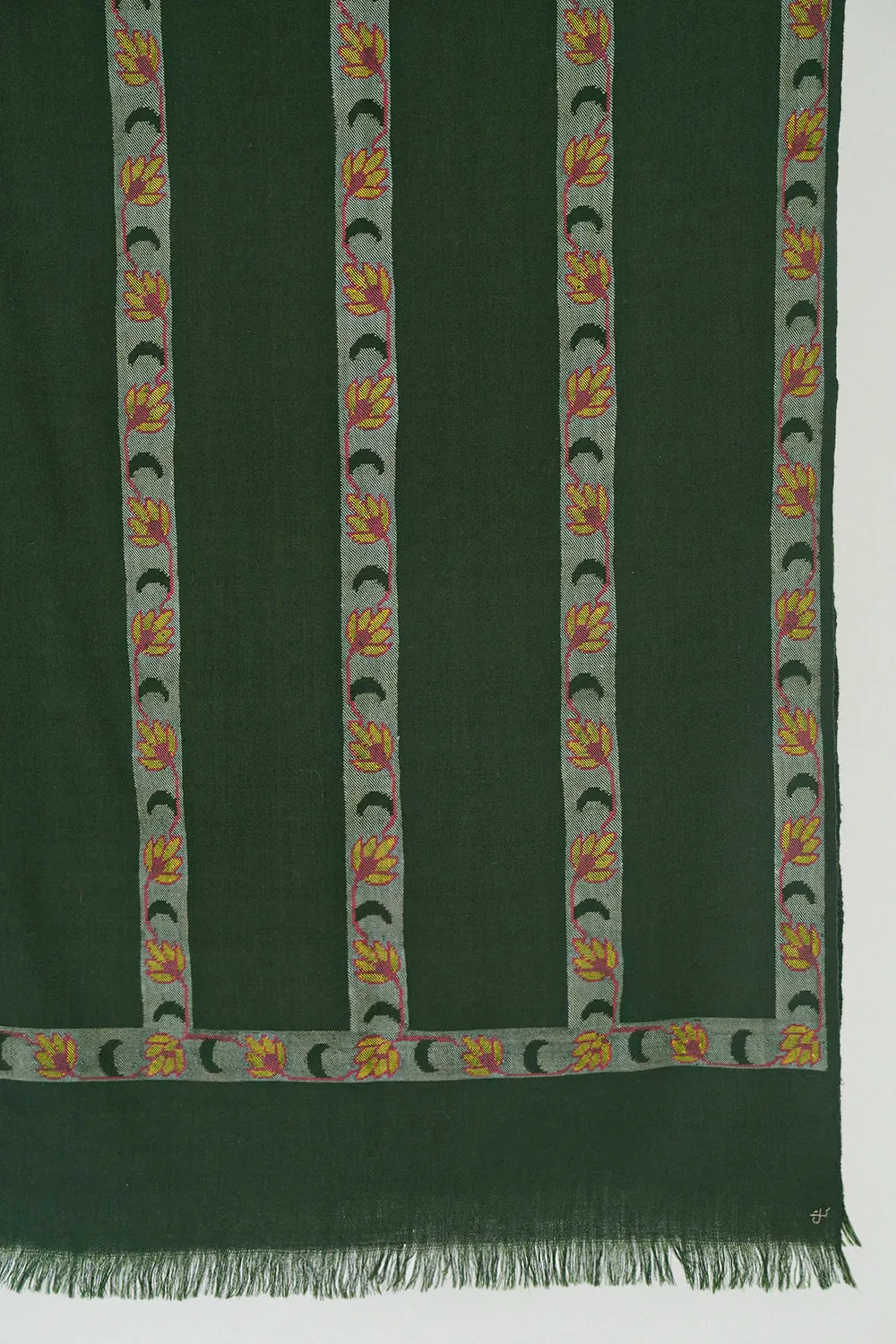 Kani Abdar Hand Woven Pashmina Scarf Seaweed