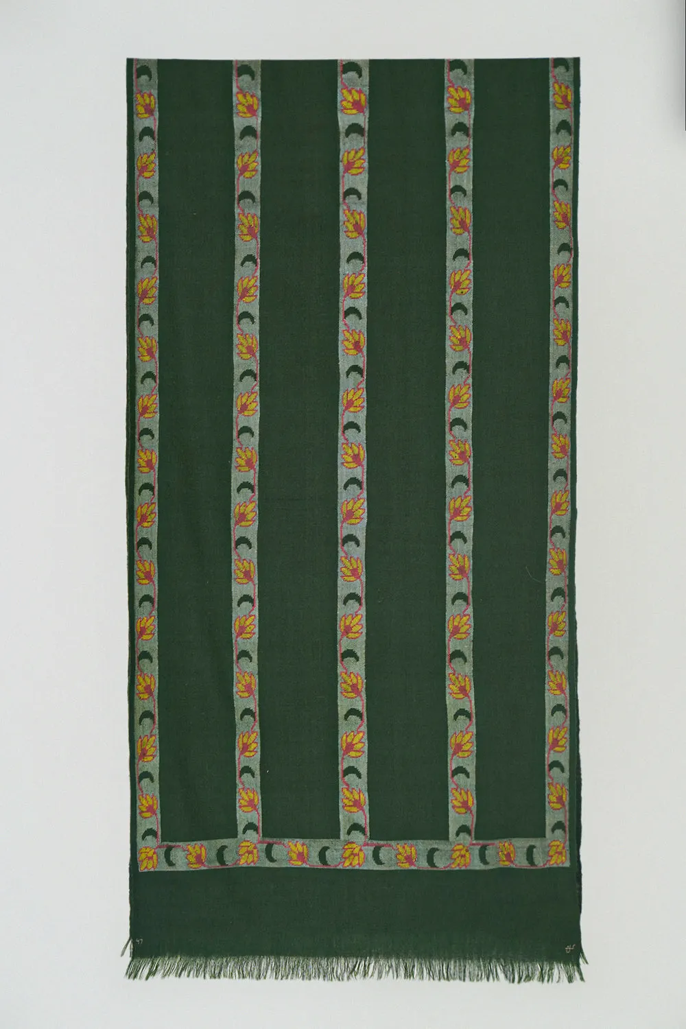 Kani Abdar Hand Woven Pashmina Scarf Seaweed
