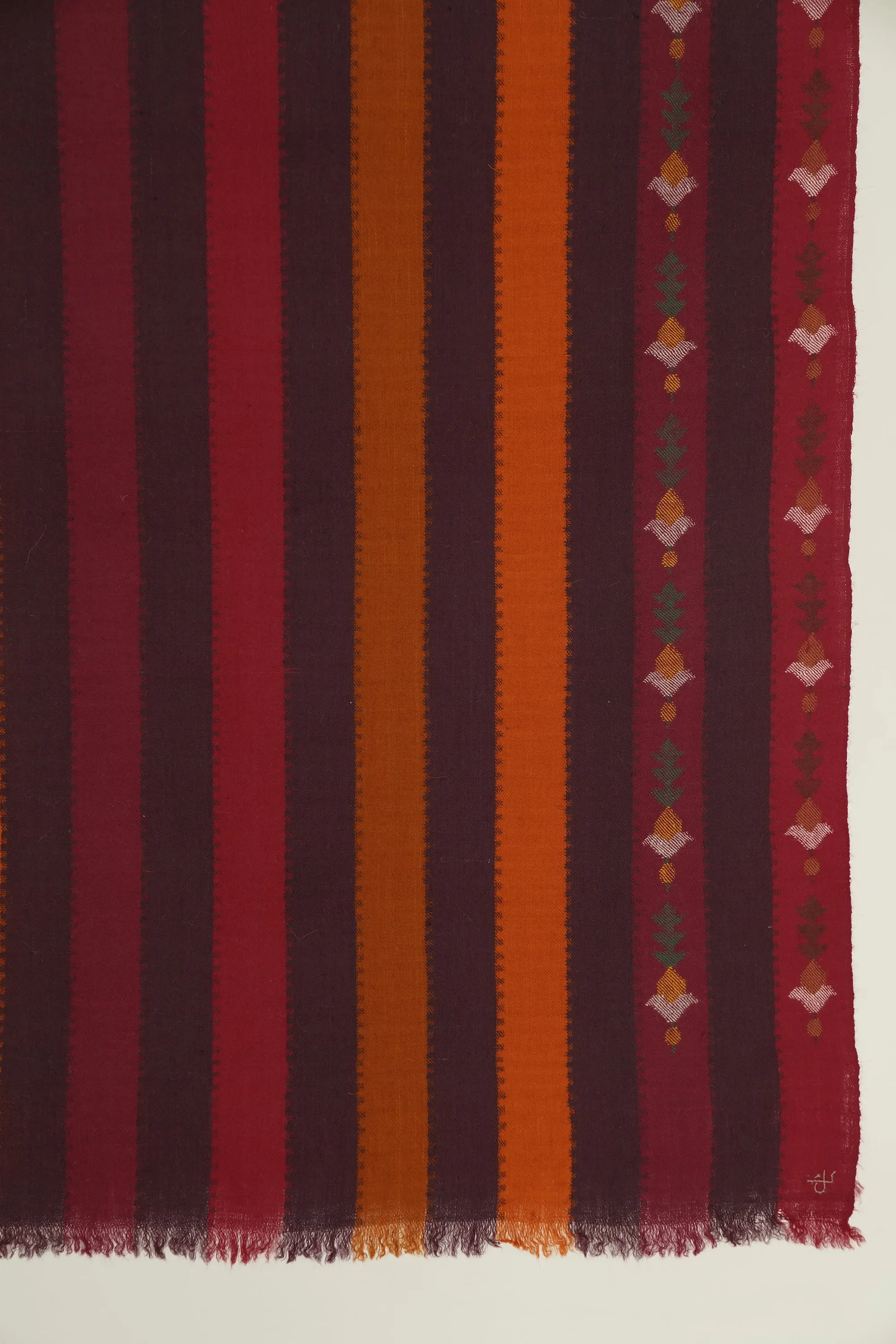 Kani Kamran Hand Woven Pashmina Scarf Reds