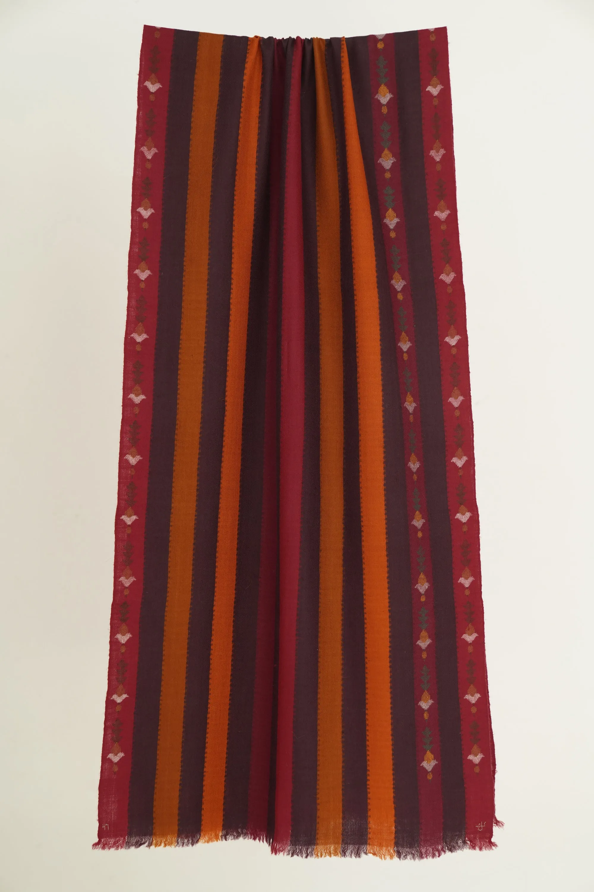 Kani Kamran Hand Woven Pashmina Scarf Reds