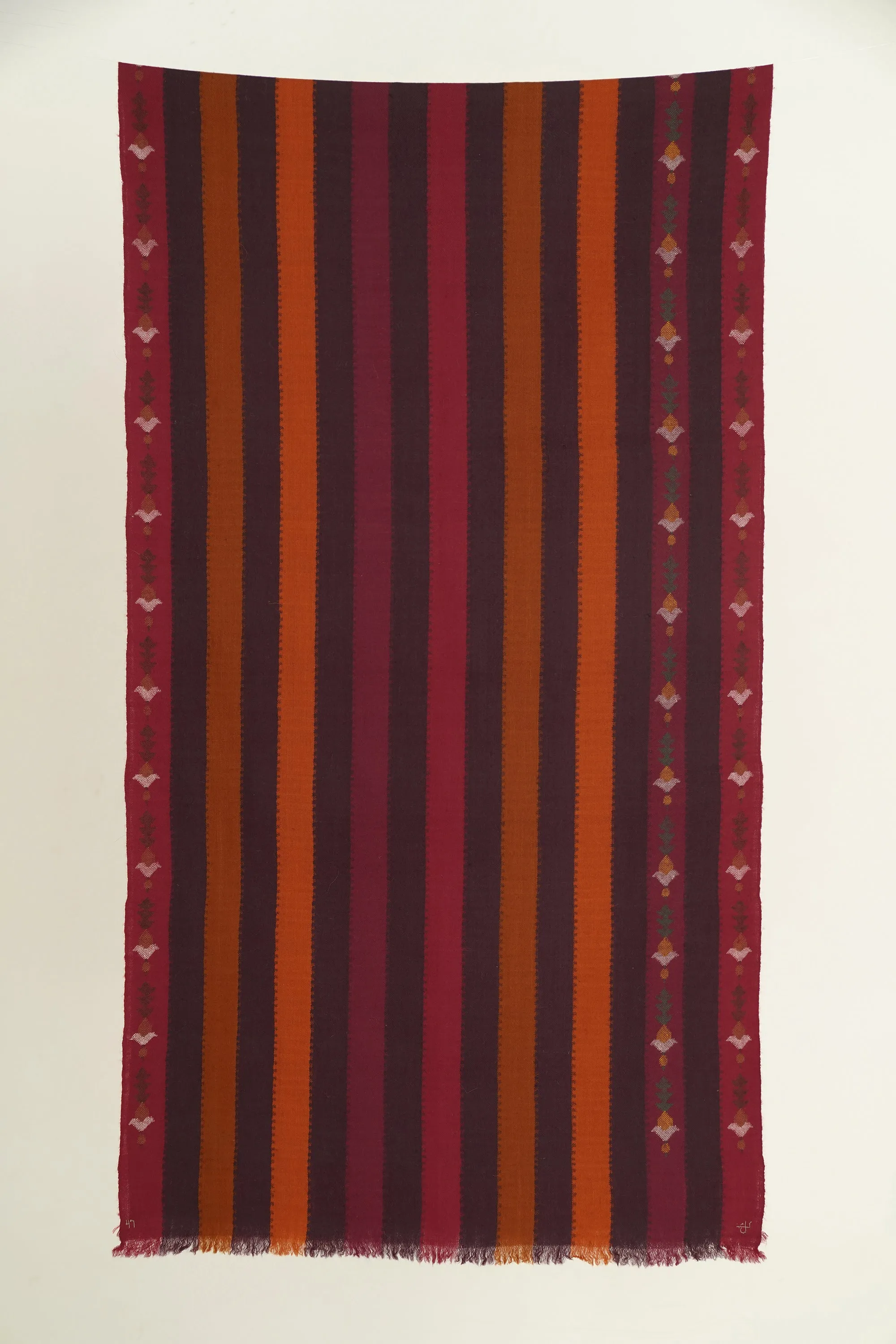 Kani Kamran Hand Woven Pashmina Scarf Reds