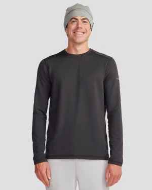Men's Seeker Fleece Long Sleeve Top - Black Stingray