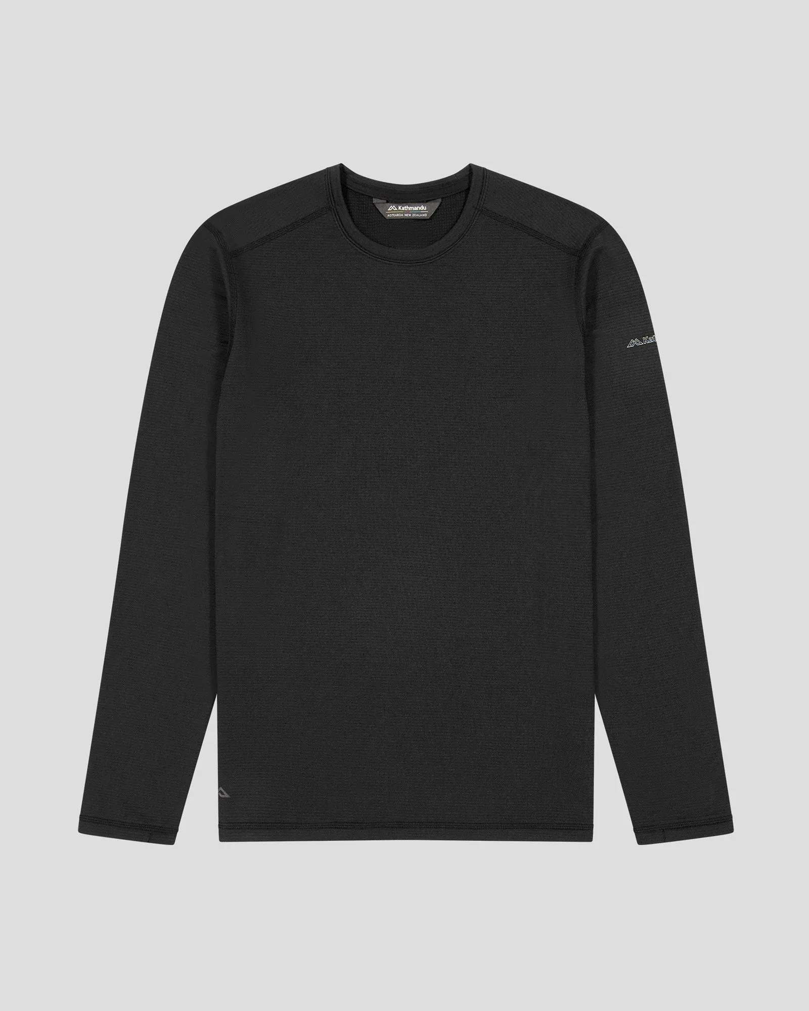 Men's Seeker Fleece Long Sleeve Top - Black Stingray