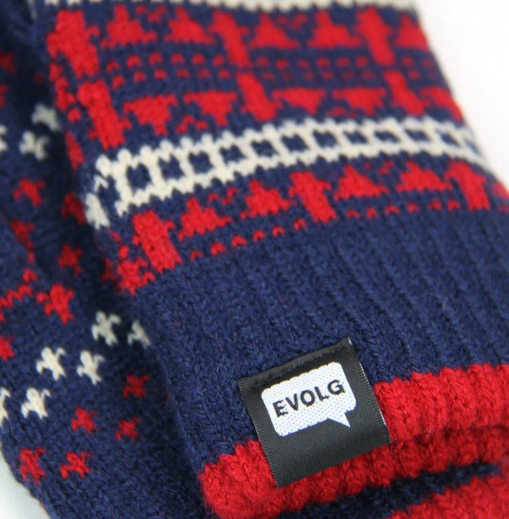Native Knit Gloves (Navy)